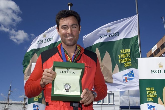 Mark Richards,Wild Oats XI’s skipper with Rolex Yachtmaster for Line Honours victory - Rolex Sydney Hobart Yacht Race 2011 ©  Rolex / Carlo Borlenghi http://www.carloborlenghi.net